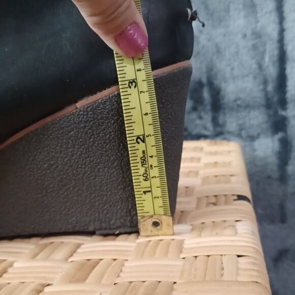 Sperry Women's Harlow Burnished Leather Wedge Black Booties 9.5 M - Picture 6 of 7